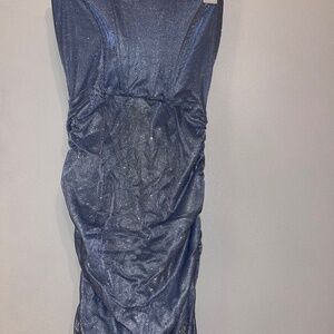 Forever 21 Glitter Blue Mini Dress Homecoming Prom